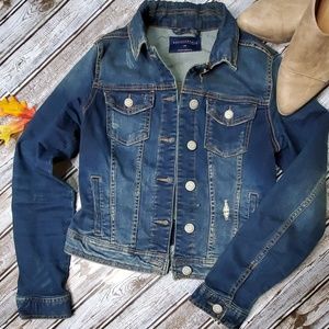 Cropped Denim Jacket Sz. M - AEROPOSTLE